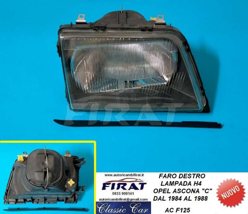 FARO OPEL ASCONA C 84 - 88 H4 DX (F125)